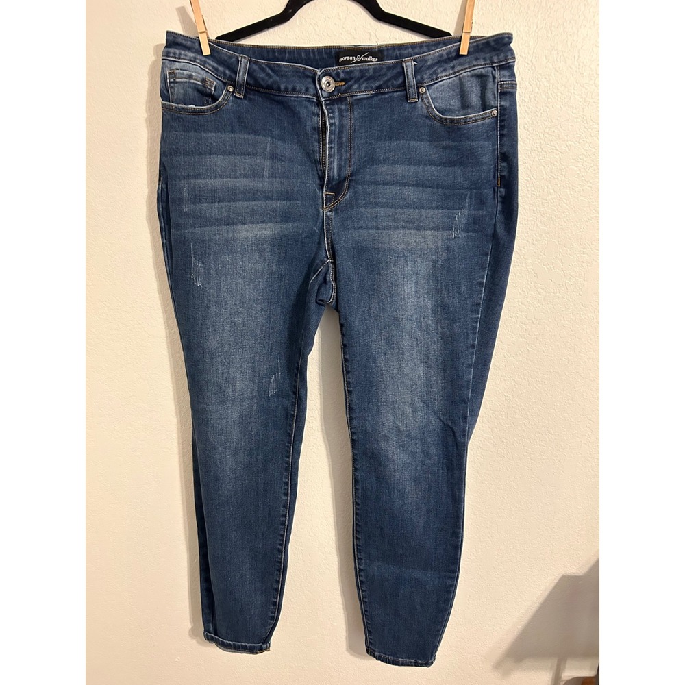 Lot of 2 Morgan & Walker, Molly & Isadora Womens Skinny Jeans Blue Size 18W